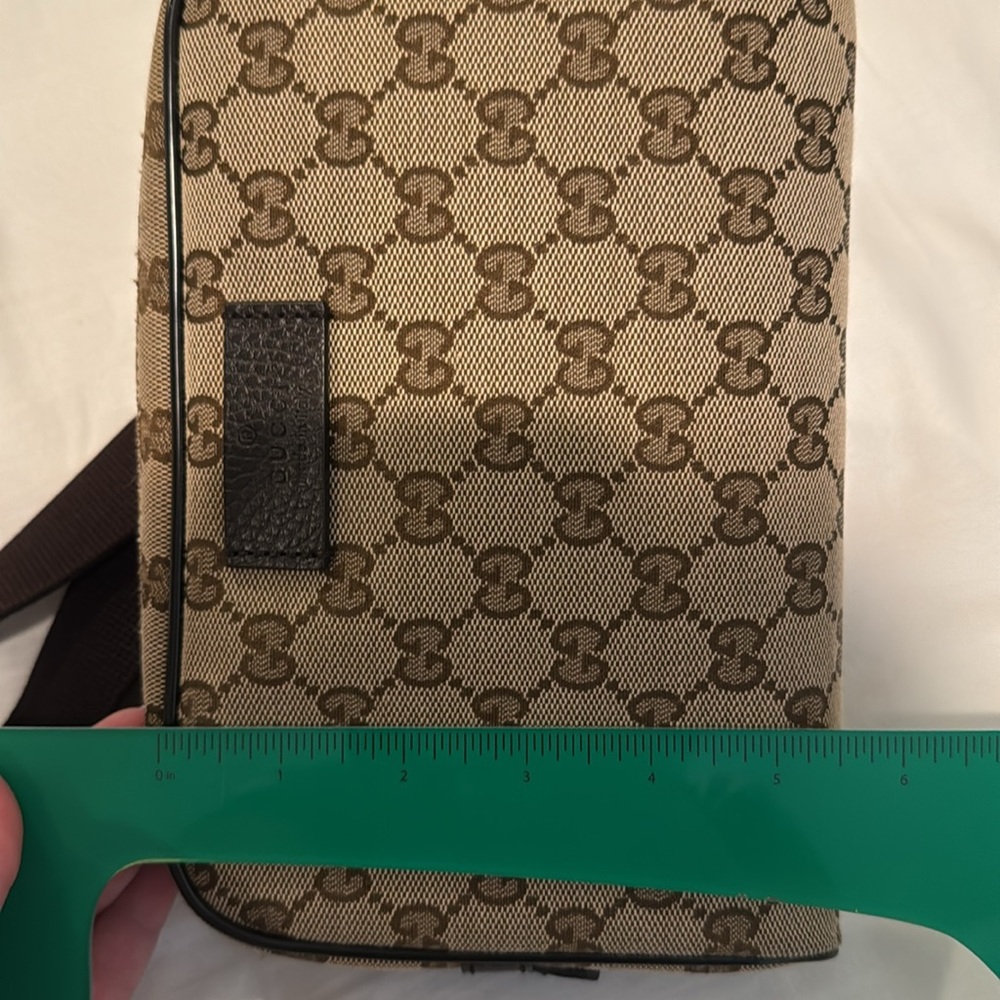 Authentic Gucci Canvas Waist Bag Belt Bag Fanny Pack - Picture 15 of 16
